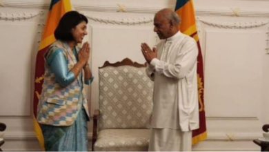 Photo of श्रीलङ्काका प्रधानमन्त्रीसँग परराष्ट्रमन्त्री विमला राई पौड्यालको भेट