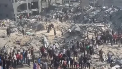 Photo of गाजाको शिविरमा इजरायली हमलाबाट ९० जनाको मृत्यु